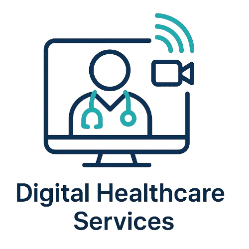 Digital Healthcare Services Icon